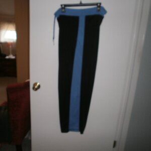 woman's athletic pants black with blue XL by Starting Point